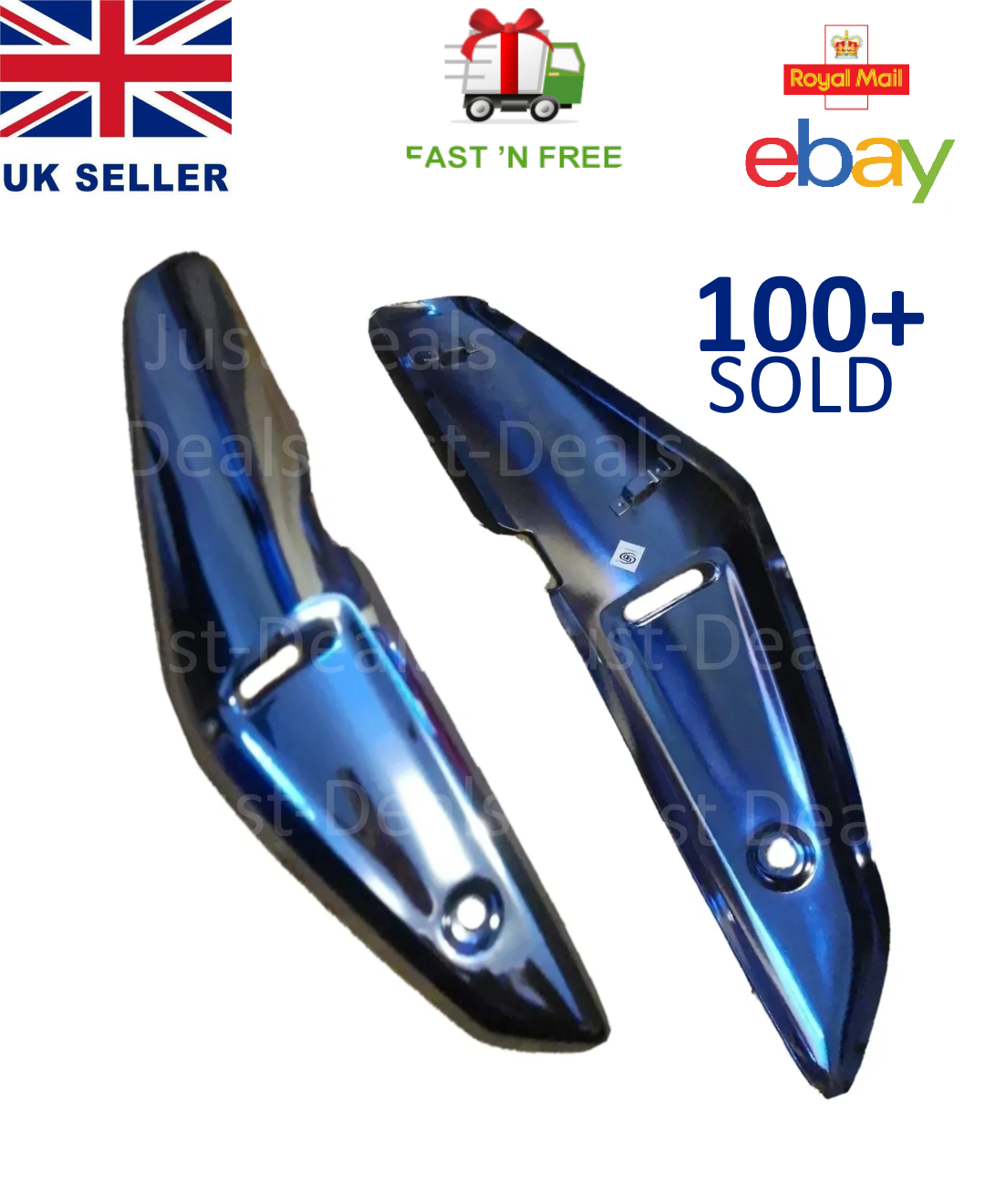 Genuine CB125f Exhaust Cover Heat Shield Chrome 2015 – 2020 HONDA GLR CB125F CB