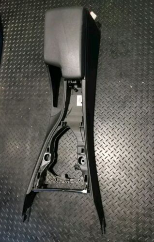 Bmw 3 Series E90 E91 E92 E93 Black Leather Armrest Centre Console Cup Holder Aux