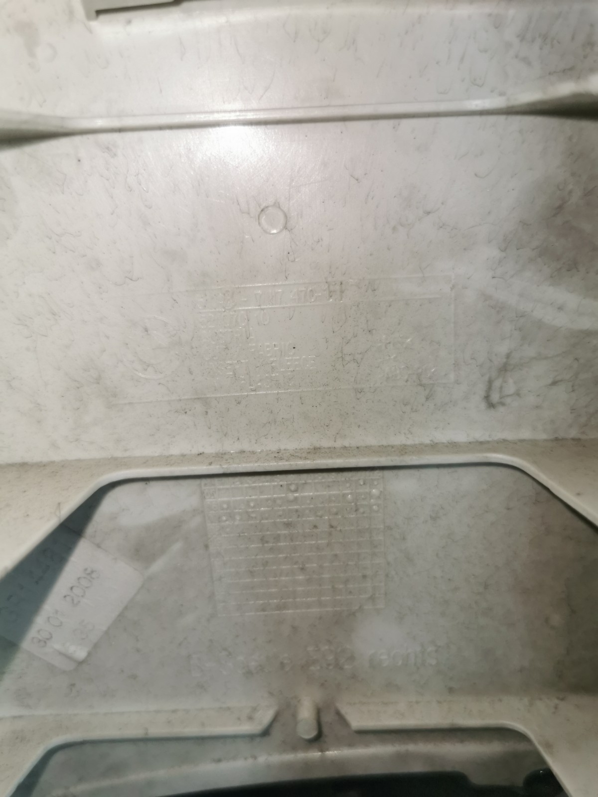 BMW 3 SERIES E92 3DR DRIVER RIGHT SEAT BELT B PILLAR COVER TRIM 7117470Alcantara