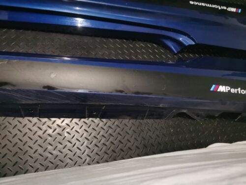 BMW 3 Series E92 E93 M-SPORT SIDE SKIRT SILL COVER PAIR IN LEMANS BLUE 381